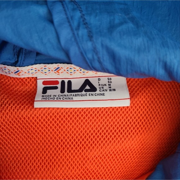 Fila Men's Terrain Anorak Colorblock Retro Windbreaker Hoodie SZ M - Picture 9 of 13